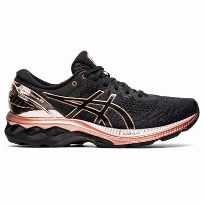 Asics Gel-Kayano 27 - Naisten Juoksukengät - Mustat/Pinkki Kultaiset